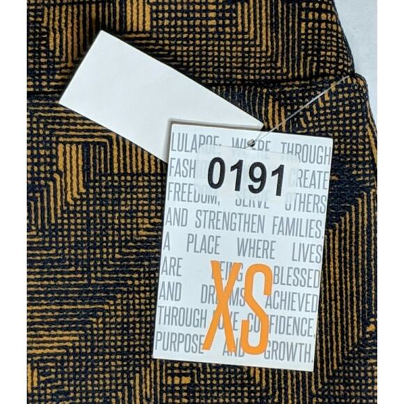 LuLaRoe Printed Cassie Skirt Pencil Brown Black Print XS New - Picture 5 of 8